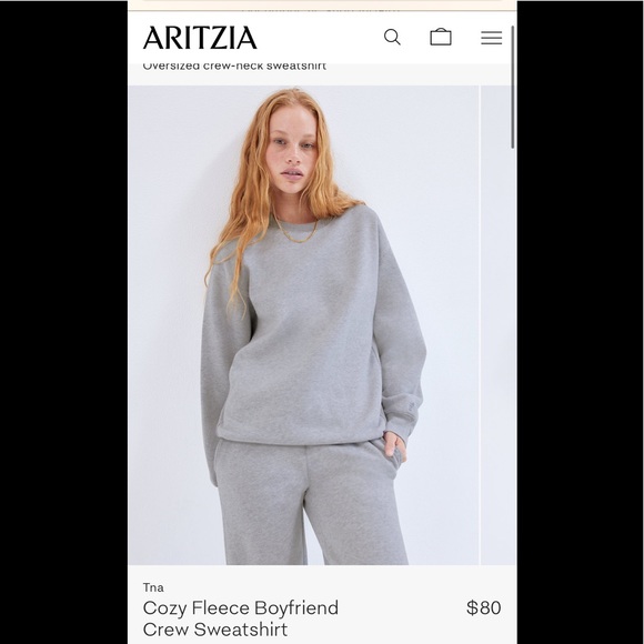 Aritzia Sweaters - TNA boyfriend sweater